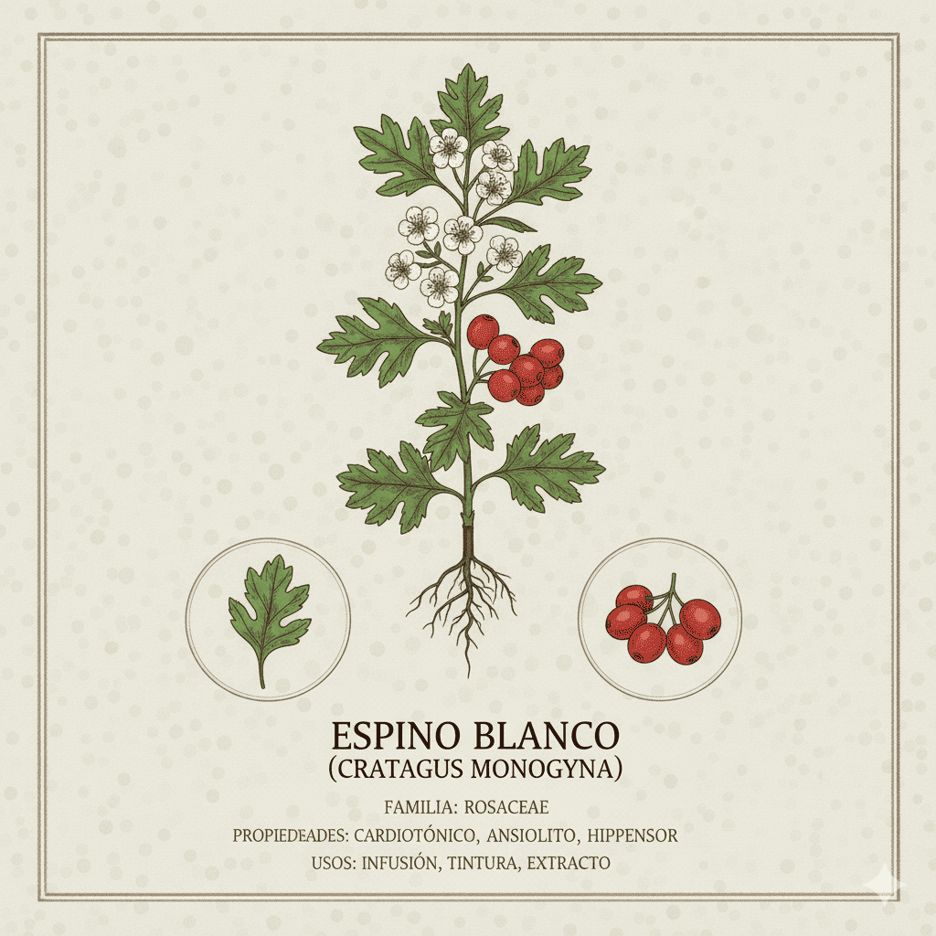 Espino blanco Crataegus monogyna