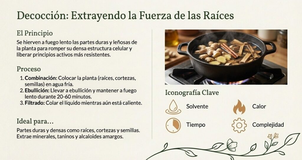 extrayendo la fuerza de las raices